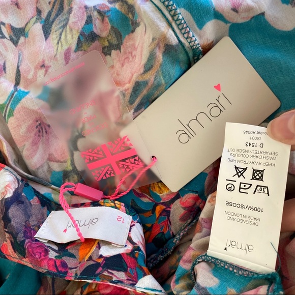 ASOS 8 Electric Floral Print Sheath Dress - Picture 7 of 8